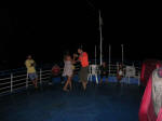 Dancing on deck